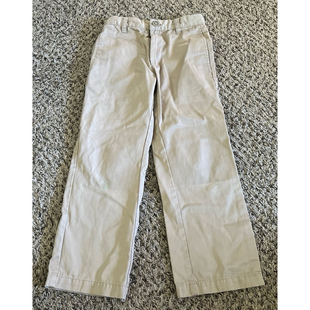 Cherokee Boys Tan Dress Adjustable Waist Pants Size 6